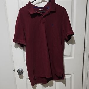 IZOD Men's Dark Red Polo Shirt Size Xlarge